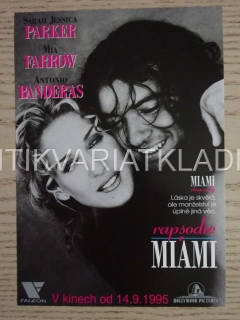 RAPSODIE V MIAMI, S. J. PARKER, A. BANDERAS, FILMOVÝ LETÁK