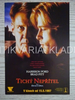 TICHÝ NEPŘÍTEL, H. FORD, B. PITT, FILMOVÝ LETÁK