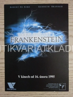 FRANKENSTEIN, R. DE NIRO, K. BRANAGH, FILMOVÝ LETÁK