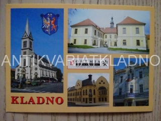 KLADNO, KOSTEL PANNY MARIE, NÁMĚSTÍ STAROSTY PAVLA, ZÁMEK, POHLEDNICE 470