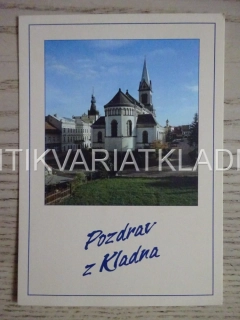 KLADNO, KOSTEL NANEBEVZETÍ PANNY MARIE, POHLEDNICE 475