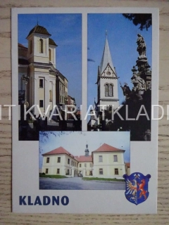 KLADNO, KAPLE SV. FLORIÁNA, KOSTEL NANEBEVZETÍ PANNY MARIE, POHLEDNICE 477