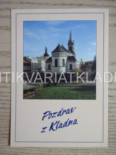 KLADNO, KOSTEL NANEBEVZETÍ PANNY MARIE, POHLEDNICE 478