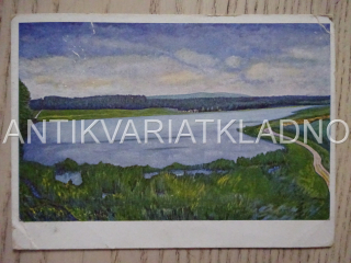 RYBNÍK BUCEK U ŘEVNIČOVA, OKRES RAKOVNÍK, POHLEDNICE 495