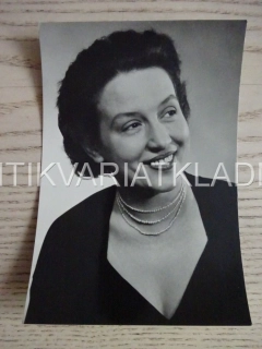 DANA MEDŘICKÁ, LEUREÁTKA STÁTNÍ CENY K. GOTTWALDA, POHLEDNICE 518