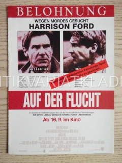 AUF DER FLUCHT, H. FORD, FILMOVÝ LETÁK