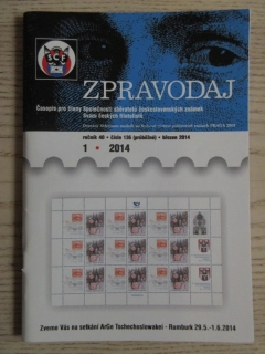 ZPRAVODAJ, ČASOPIS PRO ČLENY SPOLEČNOSTI SBĚRATELŮ ČESKOLSOVENSKÝCH ZNÁMEK, Č. 136/2014, **an