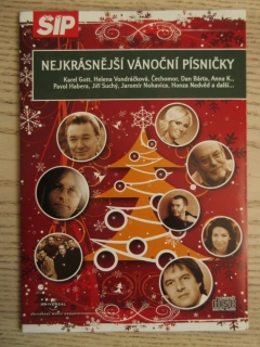 NEJKRÁSNĚJŠÍ VÁNOČNÍ PÍSNIČKY, K. GOTT, H. VONDRÁČKOVÁ, J. NOHAVICA AJ., CD HUDBA