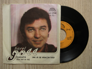 PLNOLETÁ (NUN BIST DU DA), JAK JÁ SE VRACÍM RÁD, KAREL GOTT, MALÁ DESKA