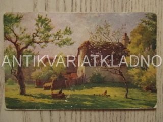 VENKOV, LÉTO, CHALUPA, FRANTIŠEK DANĚK-SEDLÁČEK, POHLEDNICE 627