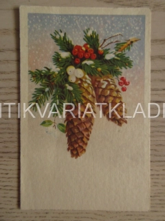 ŠIŠKA, VĚTVIČKA, JMELÍ, SVÁTEK, POHLEDNICE 636