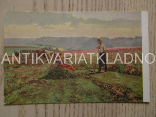 NA JETELI, F. SLABÝ, LOUKA, KONĚ, POHLEDNICE 652