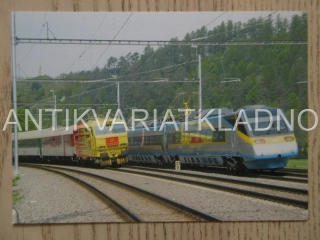 REKLAMNÍ LOKOMOTIVA POŠTOVNÍ SPOŘITELNY, PENDOLINO, ŽELEZNICE, POHLEDNICE 682