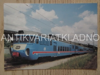 ELEKTRICKÁ PANTOGRAAFOVÁ JEDNOTKA 451 045, ŽELEZNICE, TRAŤ PRAHA-BEROUN, POHLEDNICE 702