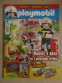 PLAYMOBIL, HASIČI V AKCI NA LESNATÉM VRŠKU, ČASOPIS, Č. 1, **an