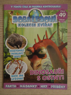 DOBA LEDOVÁ, KOLEKCE ZVÍŘAT, DINOSAUŘI S OSTNY, ČASOPIS, Č. 49, **an