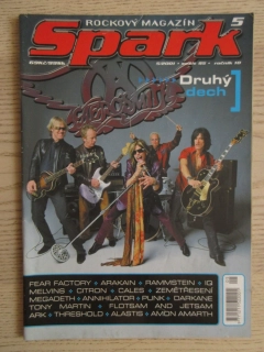ROCKOVÝ MAGAZÍN SPARK, Č. 5/2001, PLAKÁT MEGADETH, **an
