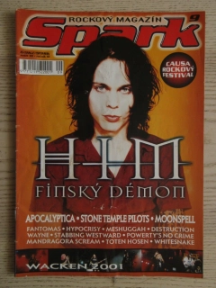 ROCKOVÝ MAGAZÍN SPARK, Č. 9/2001, PLAKÁT GAMMARAY, **an