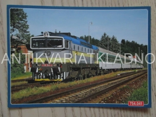 LOKOMOTIVA 754.041, STANICE BRANSOUZE, ŽELEZNICE, POHLEDNICE 736