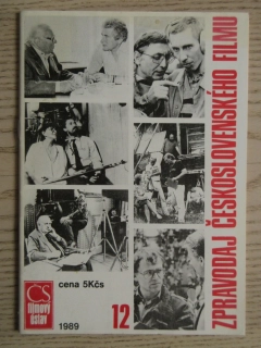 ZPRAVODAJ ČESKOSLOVENSKÉHO FILMU, Č. 12/1989, **an