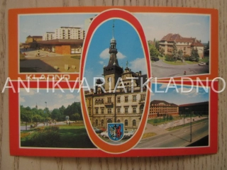 KLADNO, ŠVERMOVO NÁMĚSTÍ, ŠKOLSKÝ AREÁL, NÁMĚSTÍ, NEORENESANČNÍ BUDOVA MĚNV, OKRES KLADNO
