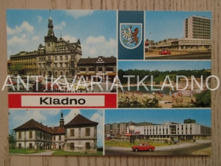 KLADNO, KINO HUTNÍK, DŮM KULTURY, OBLASTNÍ MUZEUM, HOTEL, NÁMĚSTÍ REVOLUCE, OKRES KLADNO
