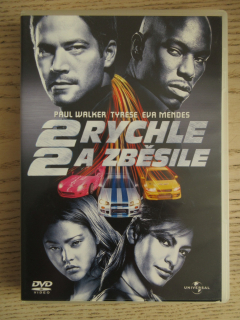 RYCHLE A ZBĚSILE 2., PAUL WALKER , TYRESE, MENDES, DVD FILM