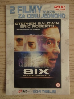 SIX: ROZPOUTANÉ PEKLO, S. BALDWIN, E. ROBERTS, PACIENT Č. 14, 2X DVD FILM