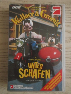 WALLACE A GROMIT, UNTER SCHAFEN, VHS VIDEOKAZETA