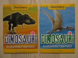 DINOSAUŘI: ANATOMICKÁ TAJEMSTVÍ, DVD 1-2, DISCOVERY CHANNEL, DVD FILM DOKUMENT