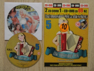 ČESKÉ SPROSTONÁRODNÍ PÍSNĚ 5 A SEXÍK NA VÍKEND 5, CD + DVD FILM EROTIKA