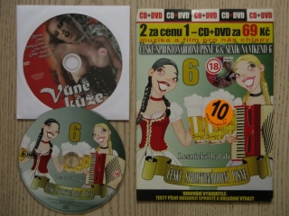 ČESKÉ SPROSTONÁRODNÍ PÍSNĚ 6 A SEXÍK NA VÍKEND 6, CD + DVD FILM EROTIKA