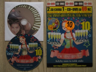 ČESKÉ SPROSTONÁRODNÍ PÍSNĚ 10 A SEXÍK NA VÍKEND 10, CD + DVD FILM EROTIKA