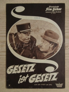 ZÁKON JE ZÁKON, FERNANDEL, TOTO, A. DINAN, BIO PROGRAM Č. 4613