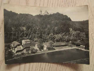 KOKOŘÍN, RESTAURACE DOLINA, NÁDRŽ, HRAD, OKRES MĚLNÍK, POHLEDNICE 756