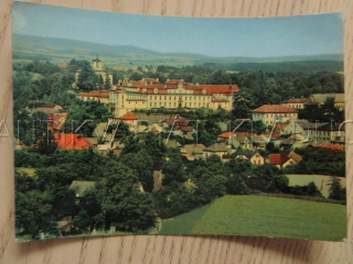 ZÁMEK RYCHNOV NAD KNĚŽNOU, CELKOVÝ POHLED, KOSTEL, OKRES RYCHNOV NAD KNĚŽNOU, POHLEDNICE 765