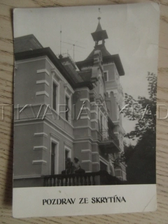 SKRYTÍN, REKREAČNÍ STŘEDISKO ROH, VILA S TERASOU, OKRES DĚČÍN, POHLEDNICE 784