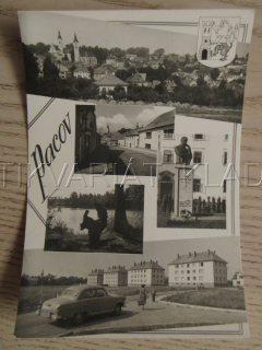 PACOV, BUSTA ANTONÍNA SOVY, AUTO-VETERÁN, OKRES PELHŘIMOV, POHLEDNICE 815