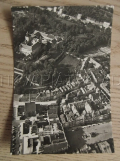 PARDUBICE, POHLED Z LETADLA, ZÁMEK, NÁMĚSTÍ, OKRES PARDUBICE, POHLEDNICE 846