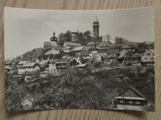 ŠTRAMBERK, POHLED NA ZÁMECKÝ VRCH, OKRES NOVÝ JIČÍN, POHLEDNICE 852