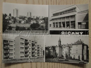 ŘÍČANY, STŘED MĚSTA, DŮM SLUŽEB, DĚTSKÁ OZDRAVOVNA A LÉČEBNA MÍR, OKRES PRAHA-VÝCHOD, POHLEDNICE 951