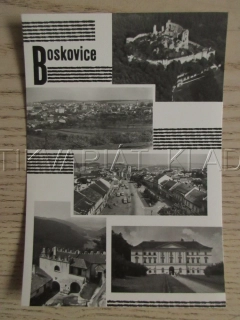 BOSKOVICE, POHLED NA MĚSTO, HRAD, OKRES BLANSKO, POHLEDNICE 969