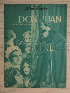 DON JUAN, R: A. CROSLAND, J. BARRYMORE, J. WINTON, FILM KURIER Č. 841