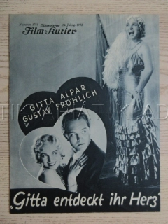 GITTA OBJEVILA SVÉ SRDCE, R: C. FROELICH, G. FRÖHLICH, G. ALPAR, FILM KURIER Č. 1761