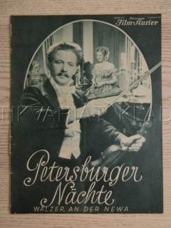 PETERSBURGER NACHTE, R: E. W. EMO, P. HÖRBIGER, T. LINGEN, FILM KURIER Č. 2259