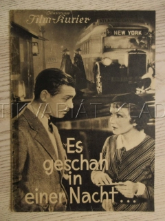 STALO SE JEDNÉ NOCI, R: F. CAPRA, C. GABLE, C. COLBERT, FILM KURIER Č. 2382