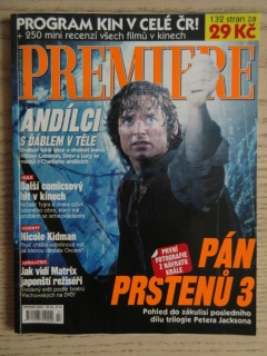 FILMOVÝ ČASOPIS PREMIERE, PÁN PRSTENŮ 3, HULK, 7/2003