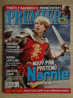 FILMOVÝ ČASOPIS PREMIERE, NARNIE, K. KNIGHTLEY, OBCHODNÍK SE SMRTÍ, JAK SE KROTÍ KROKODÝLI, LEDEN/2006