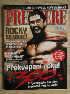 FILMOVÝ ČASOPIS PREMIERE, M. GYLLENHAAL, TEMNÝ JEZDEC, ROCKY, S. STALLONE, H. GRANT A D. BARRYMORE, BŘEZEN/2007