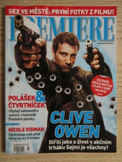 FILMOVÝ ČASOPIS PREMIERE, C. OWEN, T. HANKS, RESIDENT EVIL: ZÁNIK, T. VILHELMOVÁ, LISTOPAD/2007